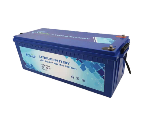 24V 200Ah LiFePO4 लिथियम बैटरी डीप साइकिल के लिए RV कारवां नाव घरों आउटडोर