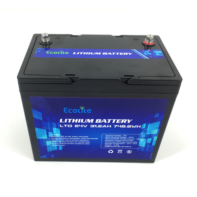 ECOLTO-T2430 LTO बैटरी पैक 24V 31.2AH होम सोलर सिस्टम के लिए यूपीएस सिस्टम