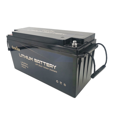 उच्च घनत्व फास्ट चार्जिंग जीवन PO4 लिथियम बैटरी 25.6V 100Ah 2560Wh