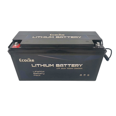उच्च घनत्व फास्ट चार्जिंग जीवन PO4 लिथियम बैटरी 25.6V 100Ah 2560Wh