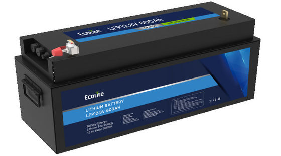 quality नाव समुद्री उच्च घनत्व लिथियम लोहे फॉस्फेट बैटरी 12.8V 600Ah LiFePO4 बैटरी factory