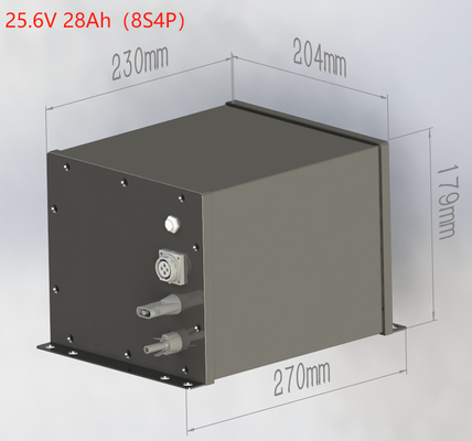 कस्टम LiFePO4 सौर स्ट्रीट लाइट बैटरी 24V 25.6V 28Ah एलईडी लैंप लिथियम बैटरी