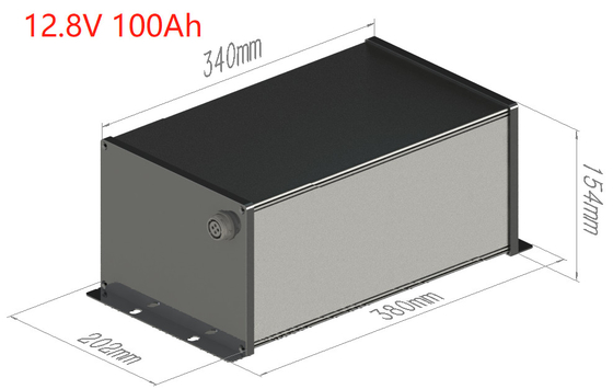 LiFePO4 12V 100Ah सौर स्ट्रीट लाइट लिथियम बैटरी बीएमएस एमपीपीटी ऑल इन वन