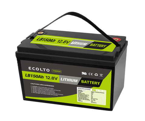 12V 150Ah डीप साइकल LiFePO4 लिथियम बैटरी एकीकृत बीएमएस पोर्टेबल पावर सप्लाई