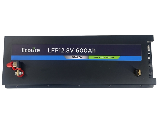 नाव समुद्री उच्च घनत्व लिथियम लोहे फॉस्फेट बैटरी 12.8V 600Ah LiFePO4 बैटरी