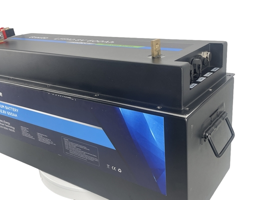 नाव समुद्री उच्च घनत्व लिथियम लोहे फॉस्फेट बैटरी 12.8V 600Ah LiFePO4 बैटरी
