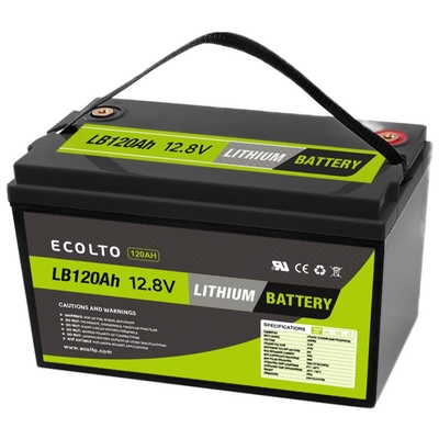 12V 120Ah LiFePO4 लिथियम बैटरी बीएमएस उच्च डिस्चार्ज वर्तमान पोर्टेबल बिजली की आपूर्ति के साथ