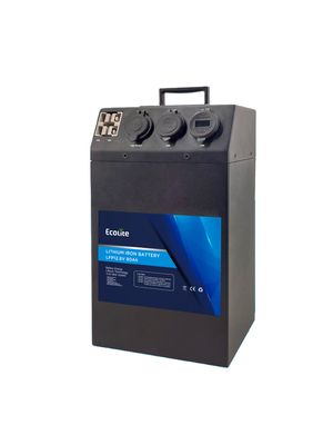 ECOLITE फास्ट चार्जिंग LiFePO4 पोर्टेबल एनर्जी स्टोरेज लिथियम बैटरी 12.8v 80A