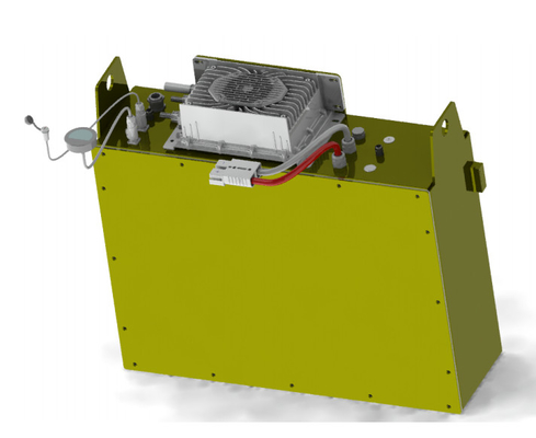 एंडरसन प्लग फोर्कलिफ्ट लिथियम बैटरी 25.6V 150Ah फोर्कलिफ्ट वाहन के लिए बीएमएस धातु बॉक्स के साथ