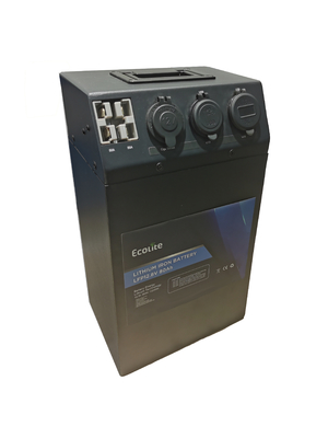 मिनी आउटडोर कैम्पिंग LiFePO4 लिथियम बैटरी 12.8V 80Ah होम बैकअप के लिए, आपातकालीन, आउटडोर कैम्पिंग