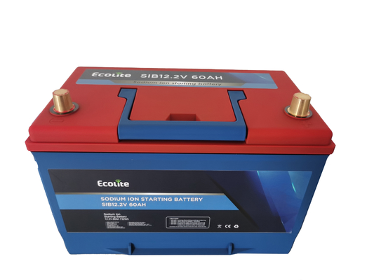 मानक सोडियम आयन बैटरी 12.2V 60Ah कार स्टार्टर सोडियम बैटरी 3000 चक्र