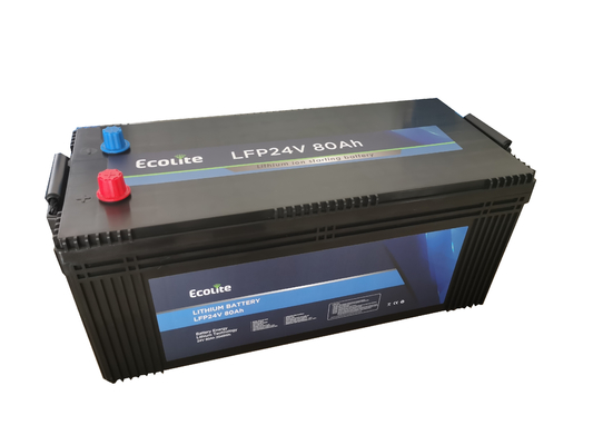 24V 80Ah ट्रक लिथियम स्टार्ट-स्टॉप ऑटोमोटिव बैटरी LiFePO4 लिथियमट्रक स्टार्टिंग क्रंचिंग बैटरी