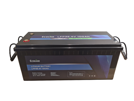 LFP LiFePO4 लिथियम बैटरी 38.4V 100Ah 3840Wh लिथियम आयरन फॉस्फेट बैटरी बीएमएस के साथ