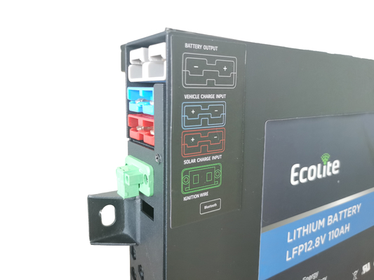 एलईडी डिस्प्ले के साथ हल्के LiFePO4 12V 110Ah RV लिथियम आयरन फॉस्फेट बैटरी