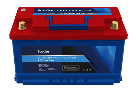 ECOLITE LiFePO4 लिथियम आयरन फॉस्फेट बैटरी 1200 सीसीए ऑटोमोटिव स्टार्टर बैटरी के साथ