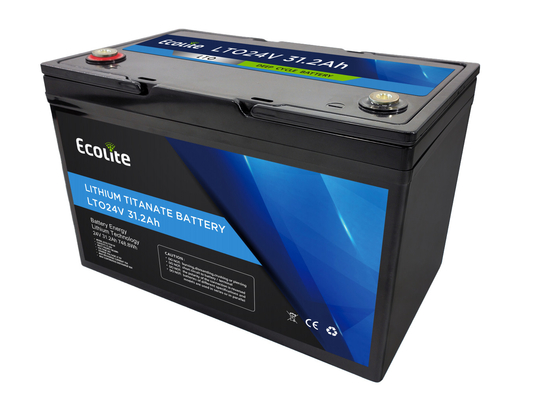 लंबे चक्र जीवन LTO24-30 24V 31.2Ah लिथियम टाइटेनैट बैटरी पैक 748.8Wh