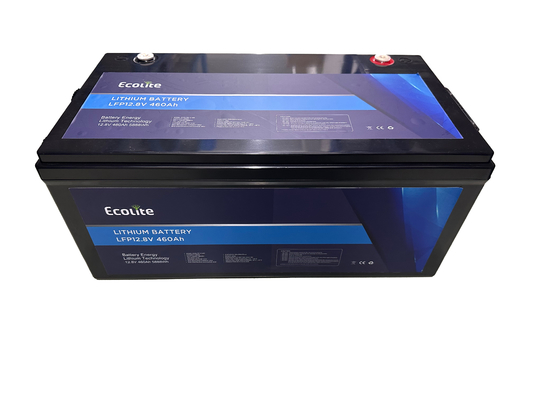 ECOLITE उच्च ऊर्जा घनत्व 12.8V 460Ah RV समुद्री बैकअप पावर लिथियम बैटरी