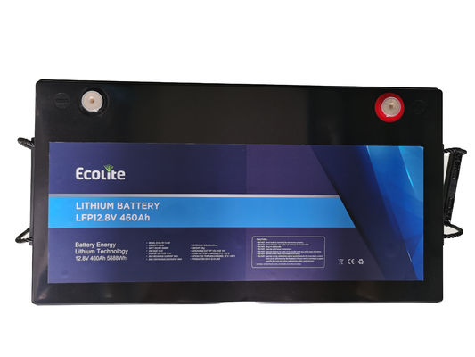 कस्टमाइज्ड लाइट वेट 12.8V 460Ah LiFePO4 RV लिथियम बैटरी इंटीग्रेटेड BMS