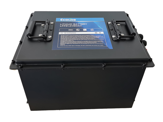 गोल्फ कार्ट के लिए LFP48-80 51.2V 80Ah LiFePO4 लिथियम बैटरी पैक इंटीग्रेटेड स्मार्ट BMS